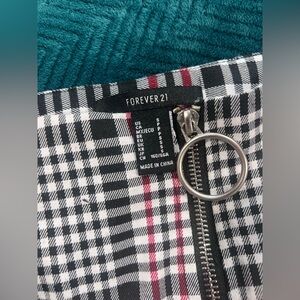 Forever 21 Black and Red Plaid Skirt